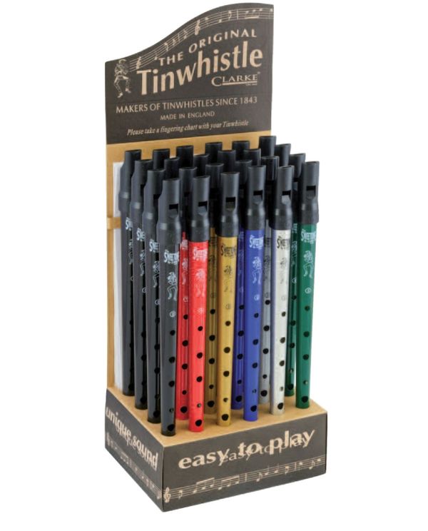 Dilwe Whistle irlandaise en étain 6 trous clé de ré instrument de musique  portable pour enfant et adulte